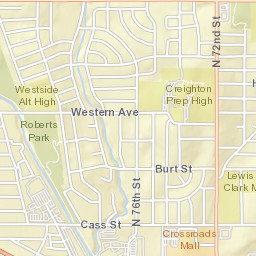 323-381 North 76th Street Omaha NE Street Map