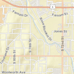 100-338 North 72nd Street Omaha NE Street Map