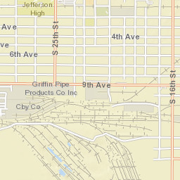 801-899 S 24th St Council Bluffs IA Street Map