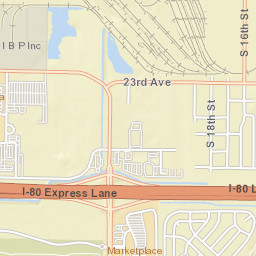 South 24th Street & Interstate 80, Council Bluffs, IA 515 Street Map
