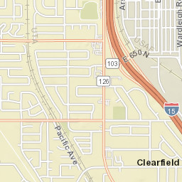 400-498 W 300 N Clearfield UT Street Map