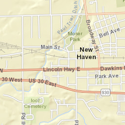 498 Broadway Street, New Haven, IN Street Map
