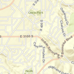 3423 South 100 West Bountiful UT Street Map