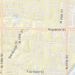 3607-3745 North 27th Street Lincoln Street Map