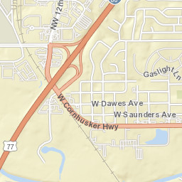 901-1199 West Cornhusker Highway, Lincoln Street Map