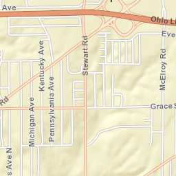 Beal Road & U.S. 30 & U.S. 42, Madison, OH  Street Map