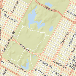 New York's Central Park Street Map
