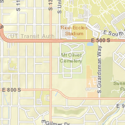 332 1100 E Salt Lake City Utah Street Map