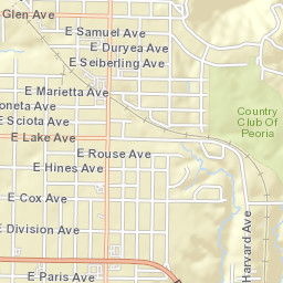 1001-1199 E Marietta Ave Peoria Heights IL Street Map