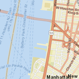 New York, New York Street Map