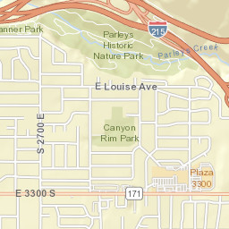 2772-2888 East 3300 South, Salt Lake City Street Map