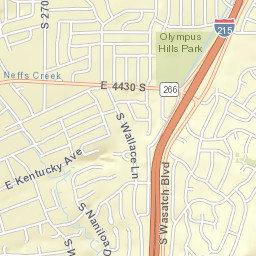 4548-4598 S Wander Ln Holladay UT Street Map