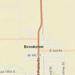 West 3rd Street, Brookston, IN 47923, USA Street Map