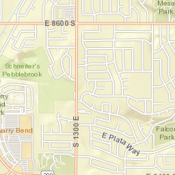 8816-8858 South 1300 East, Sandy, UT Street Map