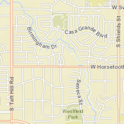 3531 South Shields Street, Fort Collins, CO Street Map