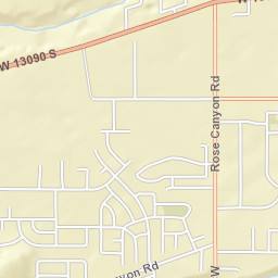7000-7068 West 13090 South, Herriman Street Map