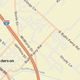 McMurray Drive & Balls Ferry Road, Anderson Street Map
