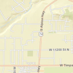 5374-5404 West 11000 North, Highland, UT Street Map