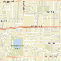 2835-2865 W 10th St Greeley CO Street Map