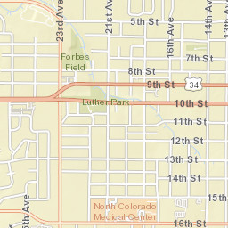 802-898 24th Ave Greeley CO 80634 Street Map