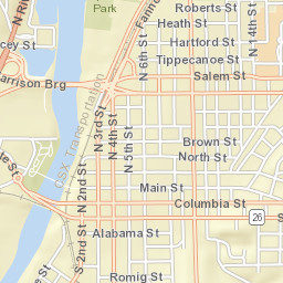 116 North 3rd Street, Lafayette, IN 47901 Street Map