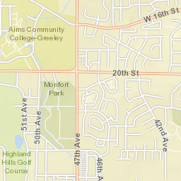 College Dr Greeley CO 80634 USA Street Map