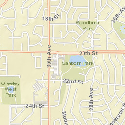1861-1883 Homestead Rd Greeley CO Street Map