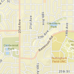 2401-2449 24th Ave Greeley CO Street Map