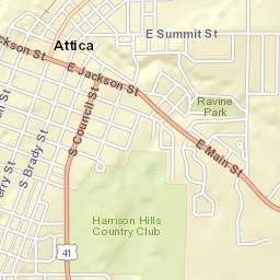 116-118 North Perry Street, Attica, IN 47918 Street Map