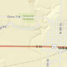 106-110 3rd Street, Indianola, NE 69034, USA Street Map