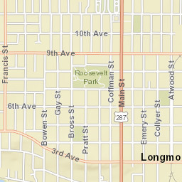 1139 Francis Street, Longmont, CO Street Map