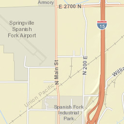 1415-1533 North Main Street, Spanish Fork Street Map