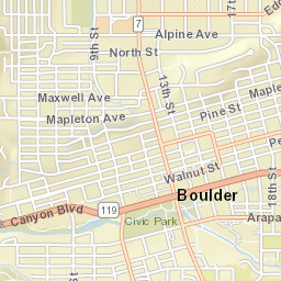 1800-1830 Balsam Ave Boulder CO Street Map