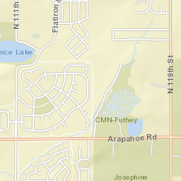 Lafayette, CO, USA Street Map