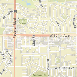 2998 West 104th Avenue, Federal Plaza, Federal Heights Street Map