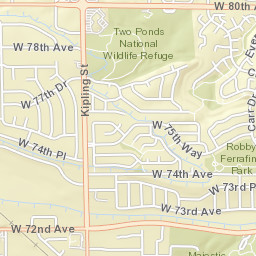 7851-7871 Lewis Ct Arvada CO Street Map