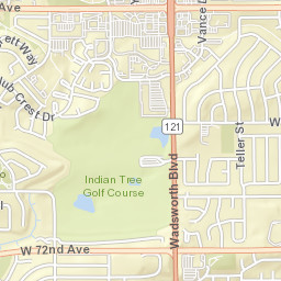 7755-7839 Vance Drive Arvada CO Street Map