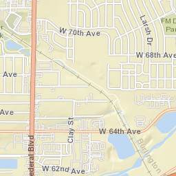 3160-3214 W 64th Ave Denver CO Street Map