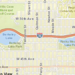 W 50th Ave Denver CO 80221 Street Map