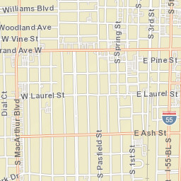 1000-1098 West Laurel Street Springfield IL Street Map