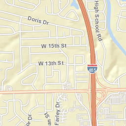 819-903 Chapel Hill E Dr Indianapolis Street Map