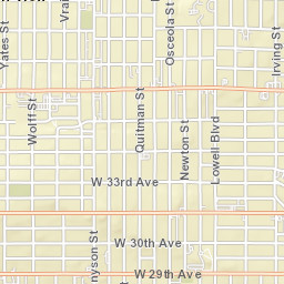 3821-3825 Meade St Denver CO Street Map