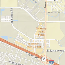 17801 East 40th Avenue, Aurora, CO Street Map