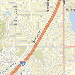 1850-1900 Zinnia Street, Golden, CO Street Map