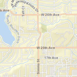 10601-10699 West 20th Avenue, Lakewood Street Map