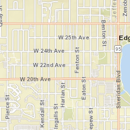 2501-2511 Ames Street Edgewater CO Street Map