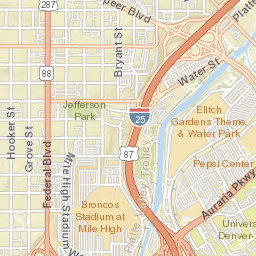 2501-2525 West 23rd Avenue, Denver, CO Street Map