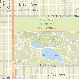 2900 East 23rd Avenue, Denver, CO Street Map