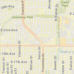 1717-1727 Valentia St Denver CO Street Map