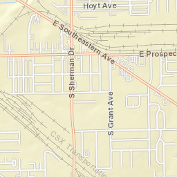 4320 Lexington Ave, Indianapolis, Indiana Street Map